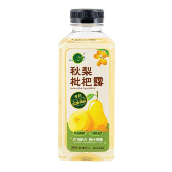 點點綠秋梨枇杷露(418毫升X15) | 點點綠有機健康食品店